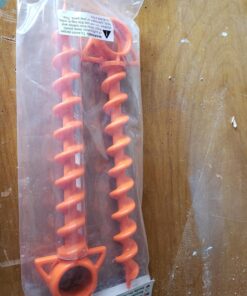 Orange Screw: The Ultimate Ground Anchor | Large 2 Pack Tent Stakes | Made in USA Orange 36 81LiMdvPBmL