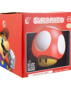 Paladone Super Mario Bros Mushroom Light with Sound, Nintendo Collectible Figure Lamp Gift for Fans, Themed Decor for Bedrooms or Gaming Rooms 23 81LixaUKiLL