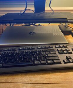 Allsop Large Metal Art Monitor Stand, 18-Inch wide platform holds 50 lbs with keyboard storage space - Black (30336) Large Monitor Stand 46 81Lj57TljbL