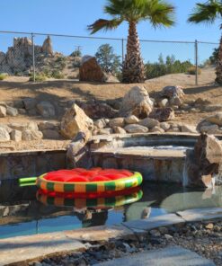 SWIMLINE Original Large Island Pool Float Collection for 1-3 Adults & Kids | Inflatable Floating Lounger Mats | XL Size Floaties for Pool Lake Ocean Summer Fun | Multi-Purpose Water Floaty Heavy Duty Fruit Slice (Watermelon) 33 81LkBq1MH0L