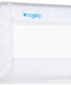 Regalo Swing Down Bed Rail Guard, with Reinforced Anchor Safety System 43 Inch Swing Down 28 81LkD2FfGwL