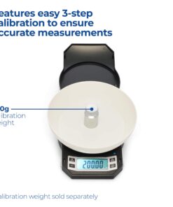 Precision Digital Kitchen Weight Scale, Food Measuring Scale, 500g x 0.01g (Black), LB-501 500x0.01g 23 81LkLLz JGL