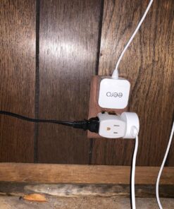 GE 3-Outlet Extender, Grounded Wall Tap, Adapter Spaced, 3-Prong, Multiple Plug, Power Splitter, Cruise Essentials, Use for Home Office School Dorm, UL Listed, White, 58368 1 Pack 3 Outlet | 3-Prong Cube 55 81LmEOs666L