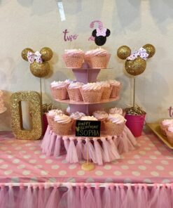 Unique Industries Dotted Rectangular Plastic Table Cover, 54" x 108", Light Pink 19 81LmH6O AhL