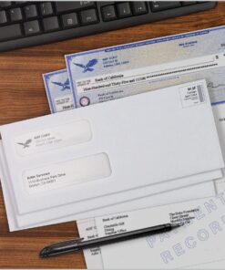 Quality Park #8 5/8 Double-Window Security Envelopes, Self-Sealing, Tamper Evident, For Checks, Payroll, 24 lb White Wove, 3-5/8 x 8-5/8 Inches, 500/Box (QUA67539) 1 13 81LnVqjslvL