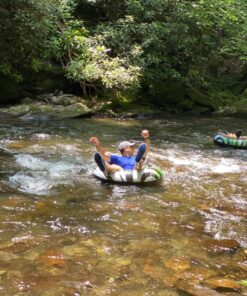 INTEX 68209EP Inflatable River Rat Tube: 2 Air Chambers – All-Around Grab Line – 48" Diameter – 220lb Weight Capacity 15 81Lnoq84EaL