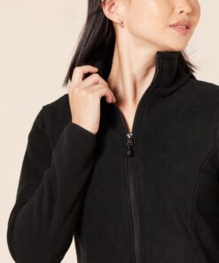 Amazon Essentials Women's Classic-Fit Full-Zip Polar Soft Fleece Jacket (Available in Plus Size) Polyester Black X-Small 13 81LoAd8zVaL