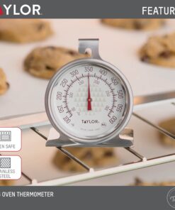 Taylor Large 2.5 Inch Dial Kitchen Cooking Oven Thermometer, Analog 1 19 81LoECEypNL