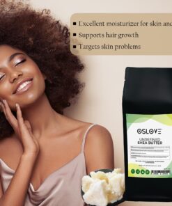 Oslove Organics Organic Unrefined Shea Butter 1 LB - African,100% Pure, Non-GMO, Fresh, Rich and Creamy | Use for Body/Hair moisturizing butters, Lip balms, soap base, salves and deodorants 1 Pound (Pack of 1) 14 81LoaZHWgL