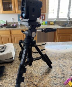 RetiCAM Tabletop Tripod with 3-Way Pan/Tilt Head, Quick Release Plate and Carrying Bag for Phones, Cameras and Spotting Scopes - MT01 Mini Tripod, Aluminum, Black 39 81LocS79mML