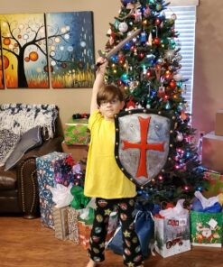 Nice purchase Medieval Knight Crusader Shield Knights Templar Cross Sheild 21 x 14in Home Wall Decoration Party Decor Costume Gifts - PU Rubber Retro Style 19 81Loocg21L