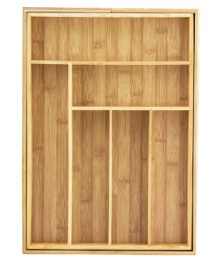 Totally Bamboo Kitchen Drawer Organizer, Expandable Silverware Organizer and Utensil Holder, 8 Compartments with Dividers 24 81Lp0fHBqbL
