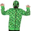 JINX Minecraft Big Boys' Creeper Zip-Up Costume Hoodie, with Mask Small Green 40 81Lpl5IfHHL