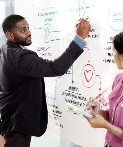 Post-it Dry Erase Whiteboard Film Surface for Walls, Doors, Tables, Chalkboards, Whiteboards, and More, Removable, Stain-Proof, Easy Installation, 8 ft x 4 ft Roll (DEF8X4), Model Number: DEF8x4 Unit 25 81LptIID3IL 1