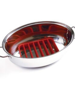 Norpro, Red Rectangle Silicone Roasting Rack, 1 EA 21 81LqwB5xj2L