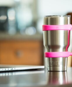 STRATA CUPS 30oz Tumbler Handle (PINK) Available For 30oz YETI Tumbler, OZARK TRAIL Tumbler, Rambler Tumbler- BPA FREE Pink 25 81LrBidw4DL
