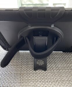 New iPad 9th/8th/7th Generation Case 2021/2020/2019 10.2 Inch with Tempered Glass Screen Protector & Pencil Holder | Rugged Protective Kids iPad 10.2 Case Cover w/Stand Hand Shoulder Strap |Black Black 43 81LrU9qFlFL