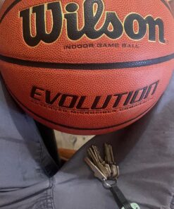 WILSON Evolution Game Basketball Game Ball Size 7 - 29.5" 42 81LrUxjenYL
