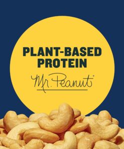 PLANTERS Deluxe Salted Whole Cashews, Party Snacks, Plant-Based Protein 18.25oz (1 Cannister) 1.14 Pound (Pack of 1) 28 81LrYAqY7nL