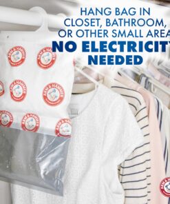 Arm & Hammer Fragrance Free Hanging Moisture Absorber and Odor Eliminator 2 Pack - Traps Moisture for Fresher, Cleaner Air 32 81LskRQbVL