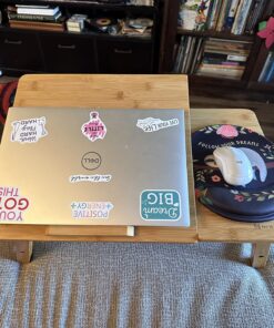 Laptop Desk Nnewvante Adjustable Bed Desk Table Bamboo with USB Fan Foldable Bed Tray w' Drawer 21.6" with Fan 72 81Lt0Iz yhL