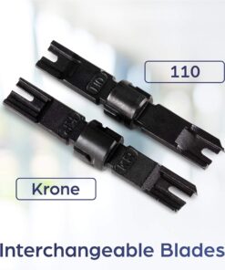 TRENDnet Punch Down Tool With 110 And Krone Blade, Insert & Cut Terminations In One Operation, Precision Blades Are Interchangeable & Reversible, Network Punch Tool, Grey, TC-PDT,White 31 81Lt3p ymaL