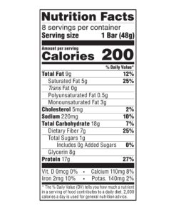 Atkins Chocolate Chip Granola Protein Meal Bar, High Fiber, 17g Protein, 1g Sugar, 3g Net Carbs, Meal Replacement, Keto Friendly, 8 Count 8 Count (Pack of 1) 21 81Ltr5u4L