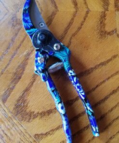 FLORA GUARD 3 Piece Aluminum Garden Tool Set - Trowel, Cultivator, Pruning Shear, Gift Set for Gardening Needs (Purple&Blue) Purple Floral 3-Piece 30 81Lu6IKI2cL