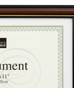 kieragrace KG Kylie Document Frame - 8.5" x 11", Brown with Gold Lining Dark Brown-Kylie Gold Lining 13 81LuBAQgjAL