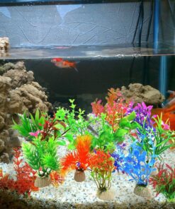 Alternative view of COMSUN 10 Pack Artificial Aquarium Plants, Small Size 4 to 4.5 inch Approximate Height Fish Tank Decorations Home Décor Plastic
