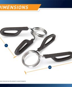 Alternative view of Marcy Weightlifting Accessory Spring Clip Collars for Weight Bar and Dumbbell Handles, Sold in Pair Standard Bar