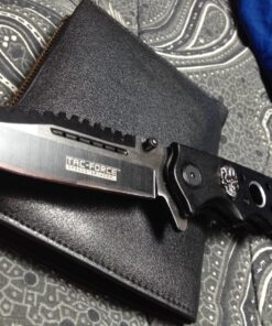 TAC Force TF-809 Series Spring Assist Folding Knife, Two-Tone Blade, 4.5-Inch Closed Black 7 81Lv0G1JvoL