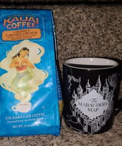Kauai Hawaiian Ground Coffee, Coconut Caramel Crunch Flavor (10 Ounces) - 10% Hawaiian Coffee from Hawaii's Largest Coffee Grower - Bold, Rich Blend 10 Ounce (Pack of 1) 32 81LvpeYYOjL