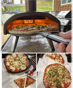 ooni Fyra 12 Wood Fired Outdoor Pizza Oven - Portable Hard Wood Pellet Pizza Oven - Ideal for Any Outdoor Kitchen - Outdoor Cooking Pizza Maker - Backyard Pizza Ovens - Countertop Pizza Oven 51 81LwBLjC06L