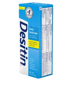 Desitin Daily Defense Baby Diaper Rash Cream with Zinc Oxide to Treat, Relieve & Prevent diaper rash, Hypoallergenic, Dye-, Phthalate- & Paraben-Free, 4 oz 4 Ounce (Pack of 1) 29 81Lwemd e9L