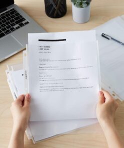 Amazon Basics Sheet Protector, Heavy Duty, Non-Glare, 100 Pack, Clear 100 - Pack 23 81LwlBC1OFL