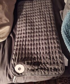 Heating Pad for Back, Neck and Shoulder Pain Relief, Electric Heating Pads for Cramps with 6 Heat Settings, Auto Shut-Off, Moist Dry Heat Options, Machine Washable, 12" x 24", Gifts for Women, Men Stripe 45 81LxFlpFTTL