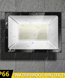SOLLA 200W LED Flood Light, IP66 Waterproof, 16000lm, 1060W Equivalent, Super Bright Outdoor Security Lights, 6000K Daylight White, Floodlight Landscape Wall Lights 20 81LxUx5f9L