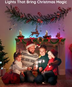 Govee 16.4ft RGBIC LED Strip Lights H617A, Smart LED Lights, App Control with Segmented DIY, Music Sync Mode, Bluetooth Control, Color Changing LED Light Strips for Bedroom, Gaming Room and Desk 32 81LxnD1JALL 1