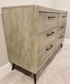 Evolur Stilnovo Mid Century Double Dresser, Windsor Oak Grey, 52x18x35 Inch (Pack of 1) 24 81LyK2SV0RL