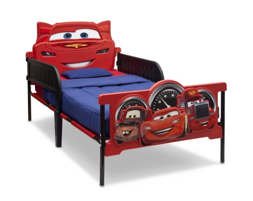 Delta Children Plastic 3D-Footboard Twin Bed, Disney/Pixar Cars