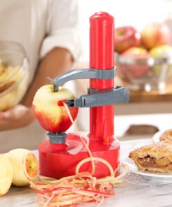 Dash DAP001RD Rapid Electric Potato Peeler Tool + Fruit Skinner with BPA Free Plastic, Auto Shut Off Function, 2 Replacement Blades, Paring Utensil & Recipe Book - Red 9 81LyqYWJLRL 2