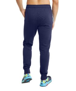 Champion Men's Powerblend Fleece Joggers (Retired Colors) Small Athletic Navy Faux Quilt C 7 81Lyr1STtDL 1