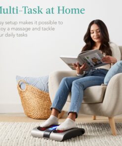 Best Choice Products Shiatsu Foot Massager, Electric Therapeutic Massage Platform w/ 6 Rollers, Heat Function, Deep Kneading, 18 Massage Nodes - Gray 12 81LysGlnAHL