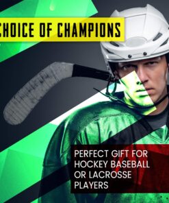 EAGLES Hockey Tape Multipurpose Cloth Tape Roll for Ice & Roller Hockey Stick, Blade & Handle Protector - Strong Over Grip for Lacrosse Baseball Bat Sports Gifts, Accessories, Equipment 2x Black 21 81Lz1X7x9PL