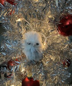 Kurt Adler C2289 5.1" Silver Hanging Owl Christmas Ornament 2 Assorted 40 81LztsGsaL