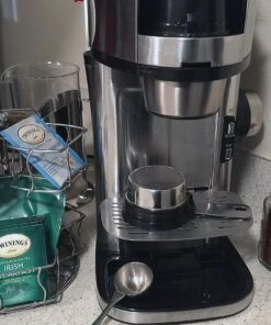Hamilton Beach The Scoop Single Serve Coffee Maker & Fast Grounds Brewer, Brews in Minutes, 8-14oz. Cups, Stainless Steel 48 81M g45sVmL 2