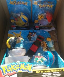 Pokémon Clip and Carry Poké Ball Adjustable Belt with 2-inch Pokemon Figure, Poké Ball, and Additional Poke Ball - Gotta Catch 'Em All, Styles May Vary (Discontinued by Manufacturer) 19 81M0Bxw1YsL