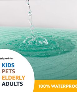 IMPROVIA® Washable Underpads, 34" x 36" (Pack of 4) - Heavy Absorbency Reusable Bedwetting Incontinence Pads for Kids, Adults, Elderly, and Pets - Waterproof Protective Pad for Bed, Couch, Sofa, Floor 4 Pack - 34x36 24 81M1FxxvK0L