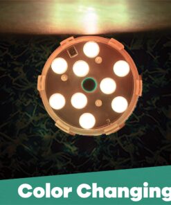 GAME 4306-BB Magnetic LED Changing Pool Wall Light with Remote Control 100% Waterproof & Submersible, 3", 12 Colors Plus 4 Modes 18 81M2B1LtDcL